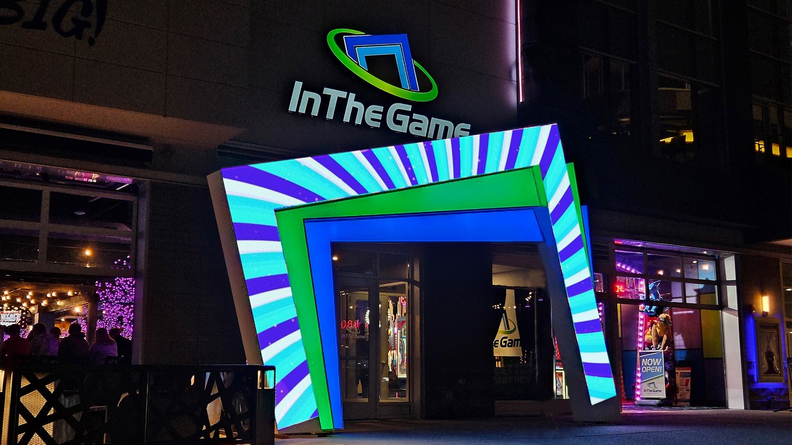 In The Game — Custom LED entry portal