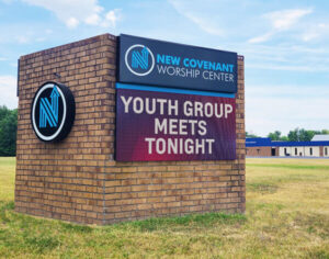 9.55MM Full Color STAX LED Signs by NEXT LED Signs