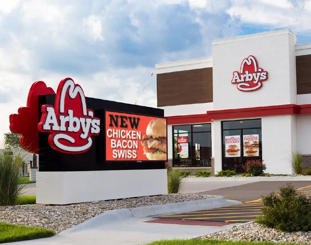 FLEX outdoor LED sign at Arby's in Manhattan, KS.