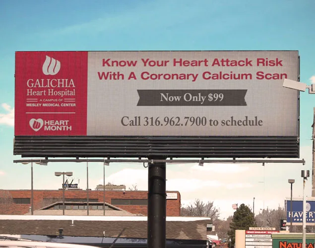 FLEX outdoor LED sign at Brandon Steven Billboard in Wichita, KS.