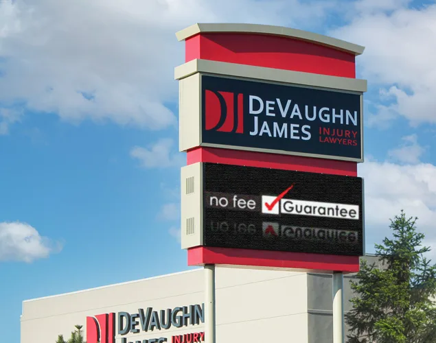 FLEX outdoor LED sign at DeVaughn James in Wichita, KS.
