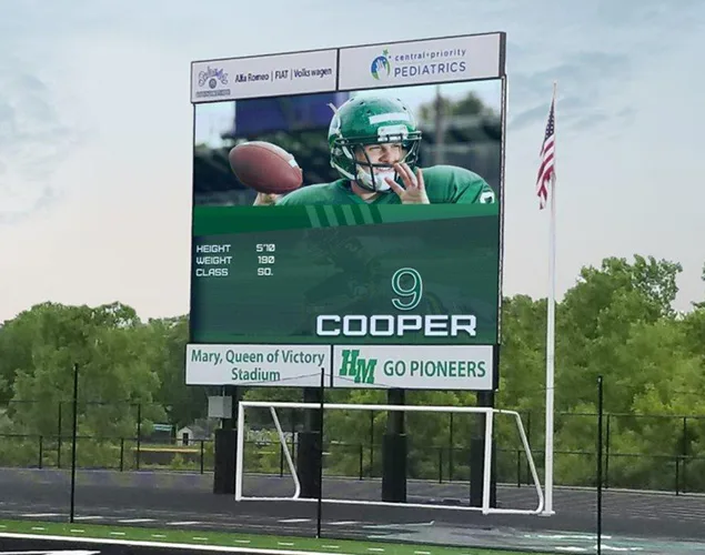 FLEX LED scoreboard at Hill Murray High School in Minneapolis, MN.