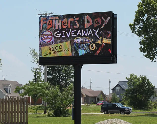 FLEX outdoor LED sign at Martin Outdoor.