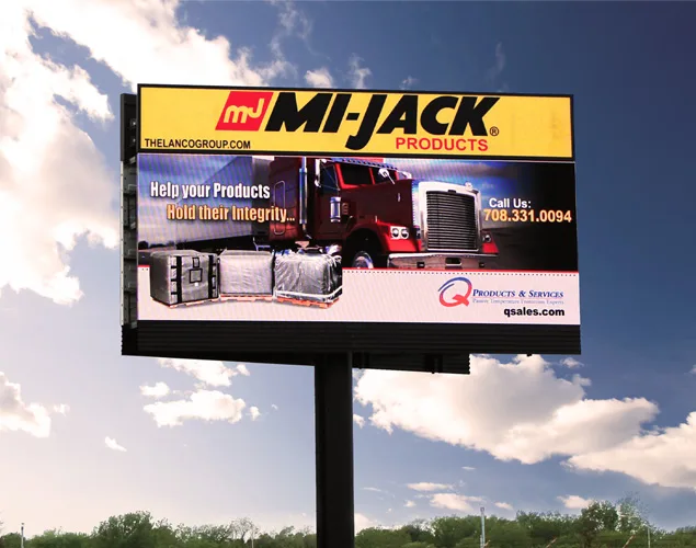 FLEX outdoor LED sign at Mi Jack in Homewood, IL.