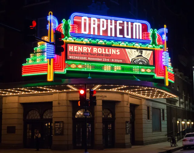 Outdoor LED Displays for theaters and marquees | Orpheum Wichita KS