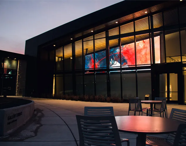 ONYX indoor LED video display at Mark Arts in Wichita, KS.