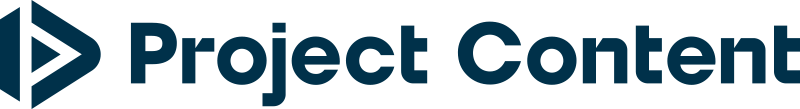 Project Content wordmark and geometric emblem.