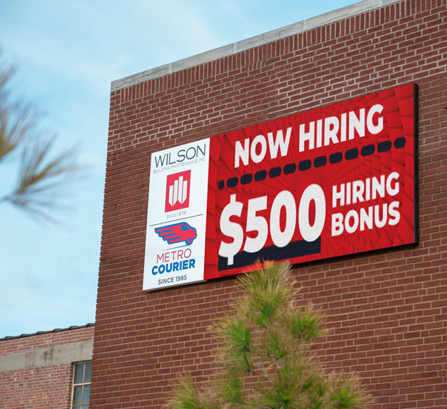 Digital LED Signs for Professional Services | Wilson Building Maintenance Inc.-Wichita-KS