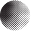 LED sign display with a circular checkerboard pattern, black and white gradient effect, 3D spherical appearance, high-brightness.