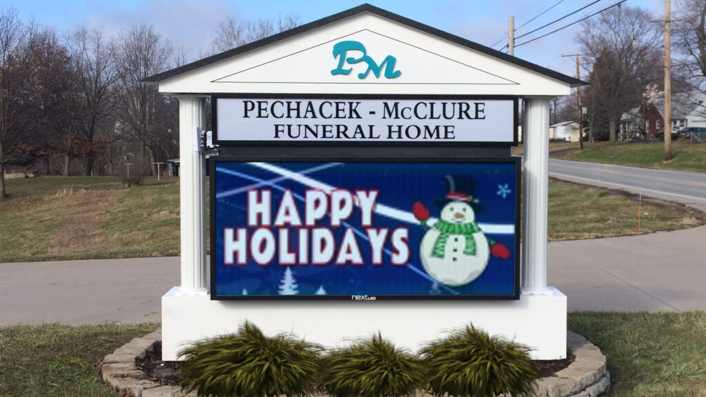 LED Digital Signs for Funeral Homes | Next LED Signs