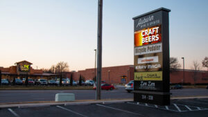 ONYX full color digital LED display at Auburn Wine and Spirits - Wichita KS