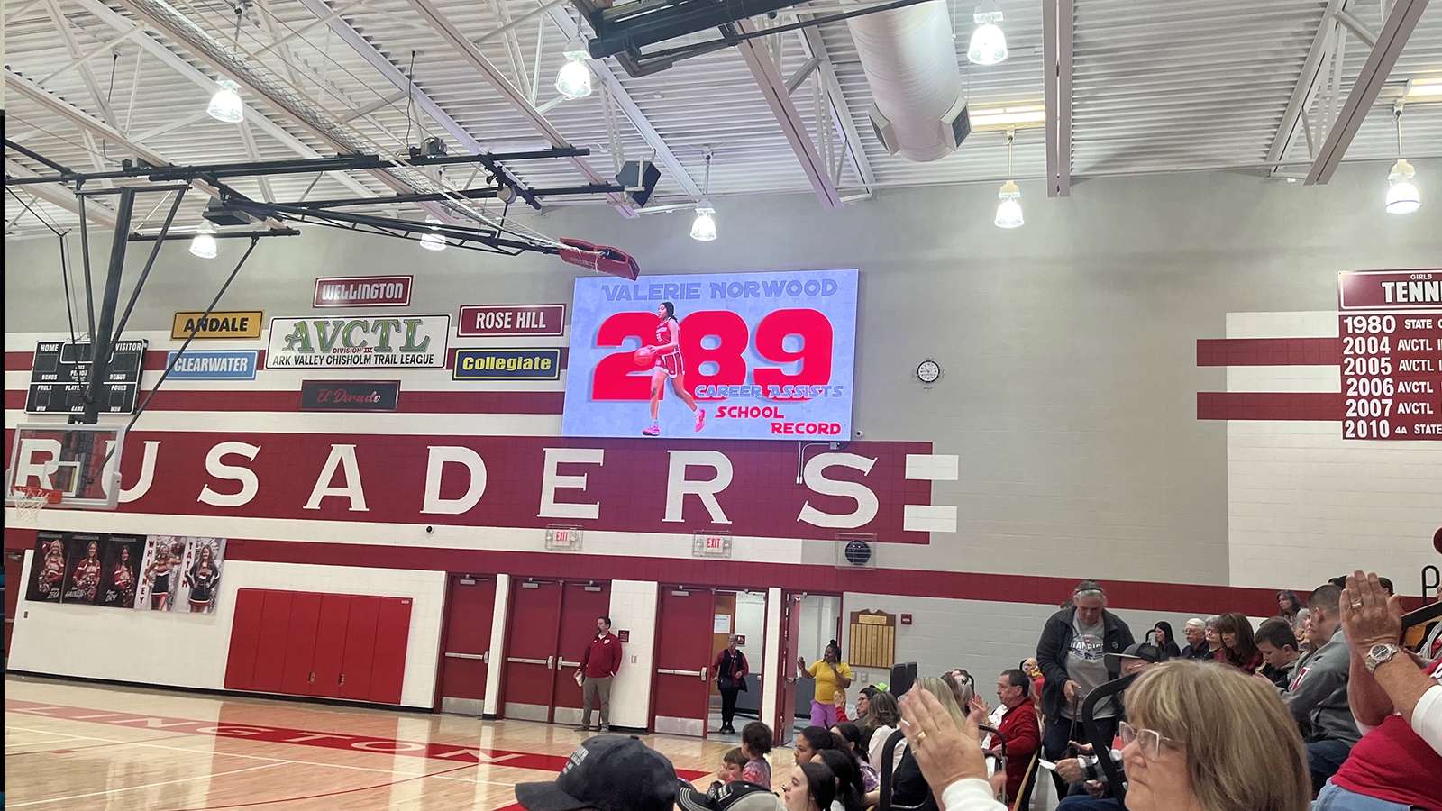Full Color LED digital scoreboard at Wellington High