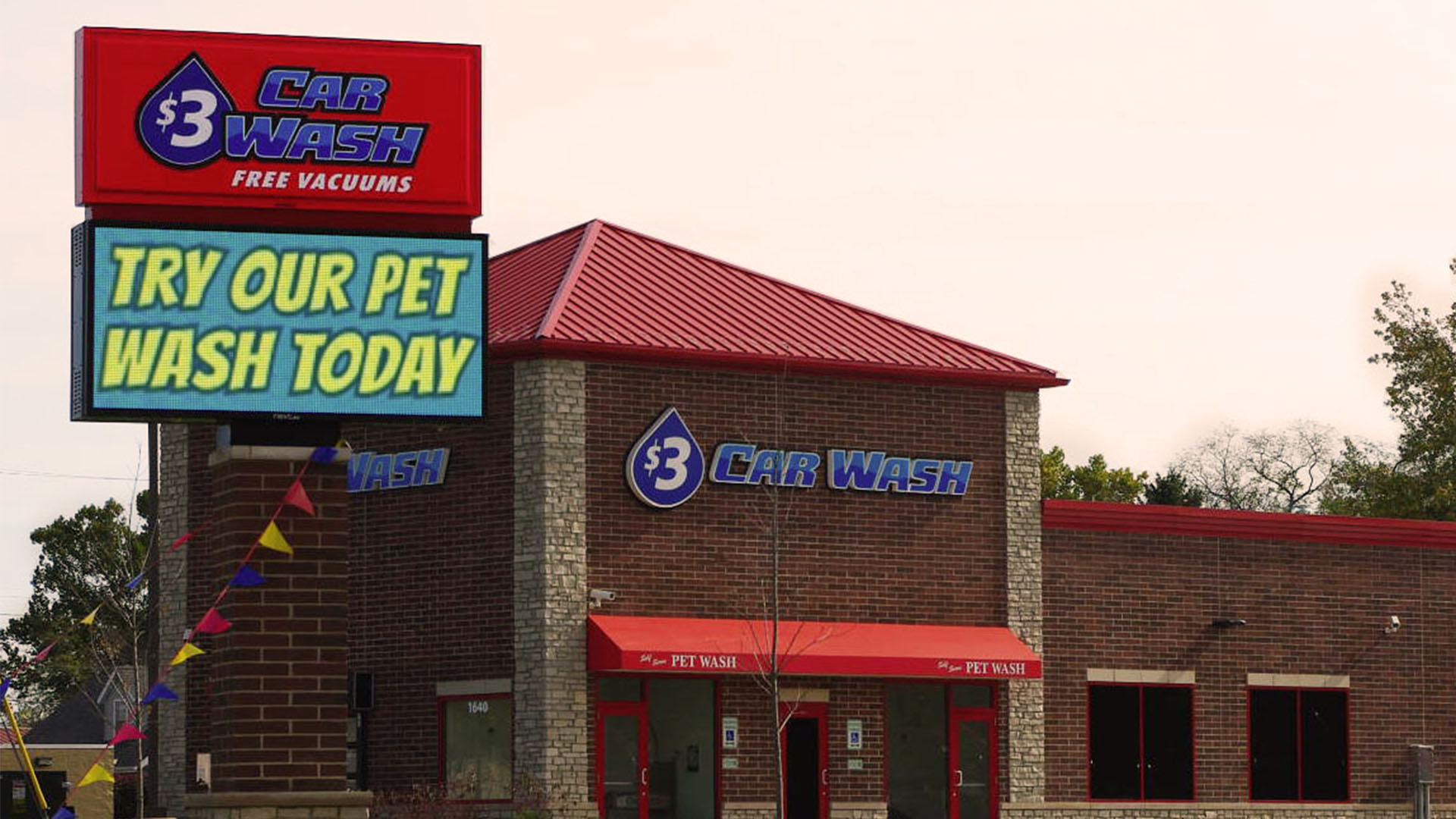 Car Wash Full Color Outdoor LED Displays | NEXT LED Signs
