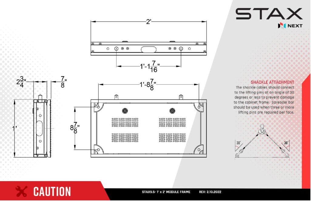STAX 9.5mm Frame Details