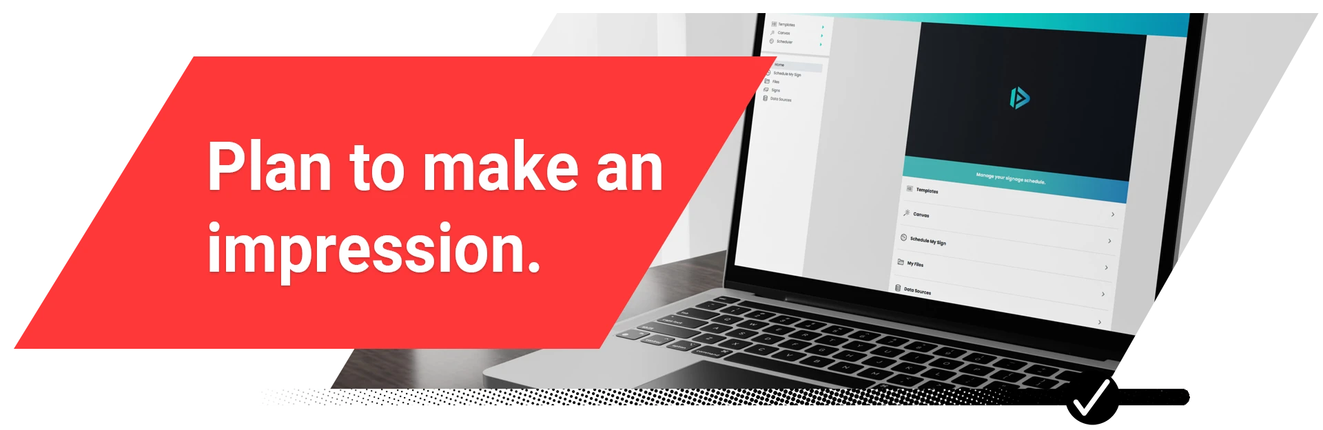 Project Content cloud based LED sign messaging software header