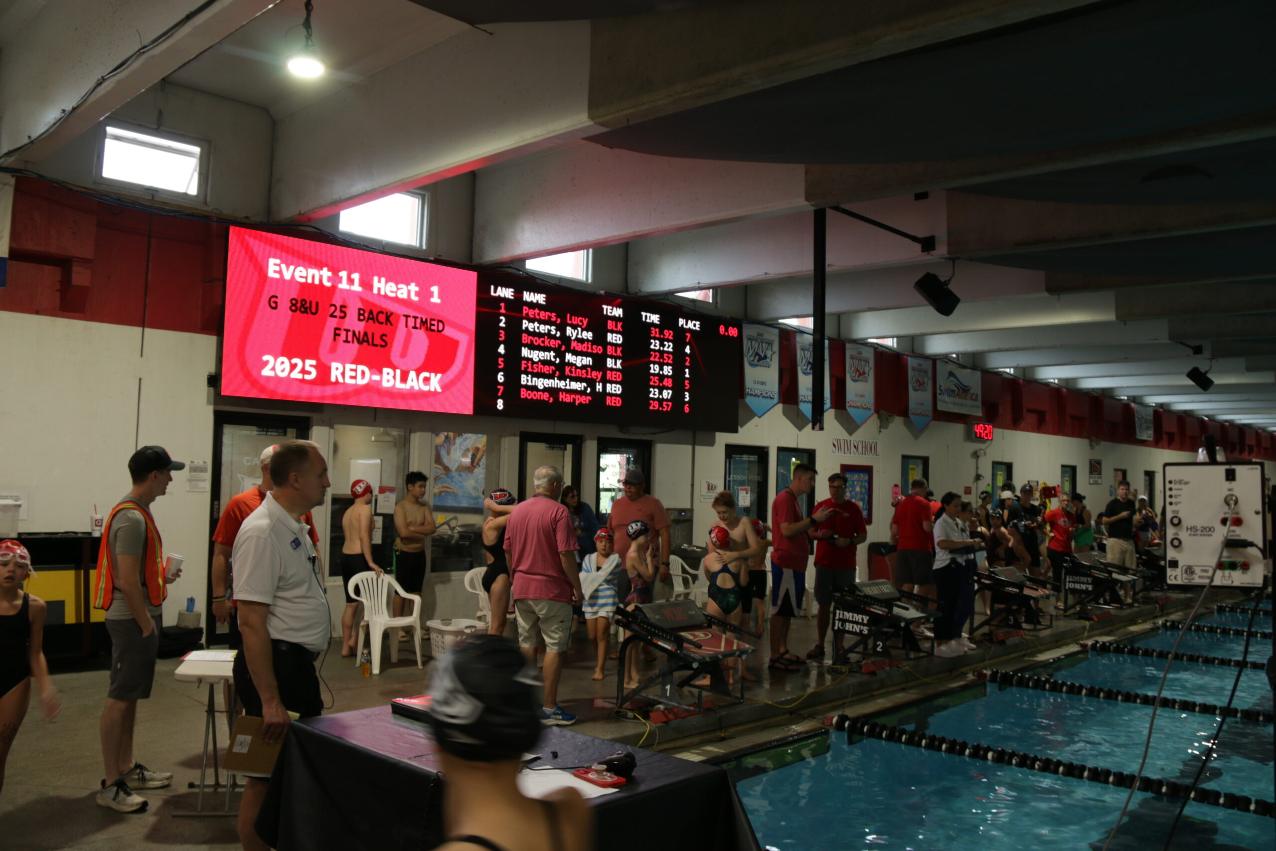 Wichita Swim Club Digital scoreboard update | Apex Indoor LED DIsplay