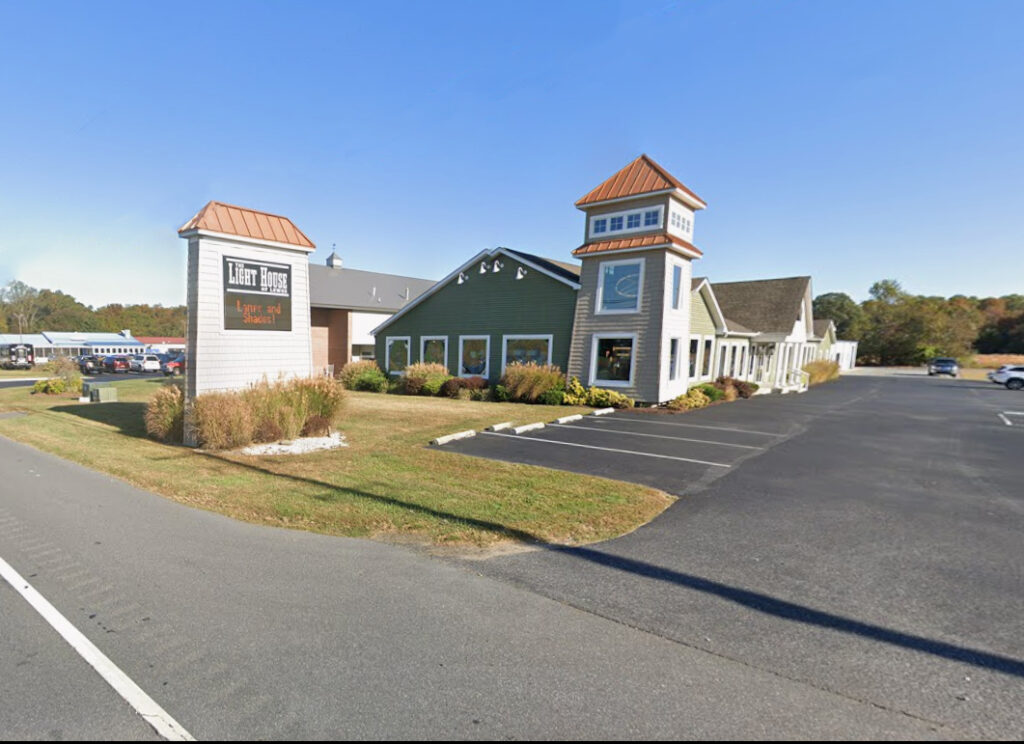 Example of an LED sign that's too small for the location and purpose