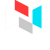 LED sign features a geometric logo with four colored parallelograms forming an N over bold white “NEXT” on a light gray panel.